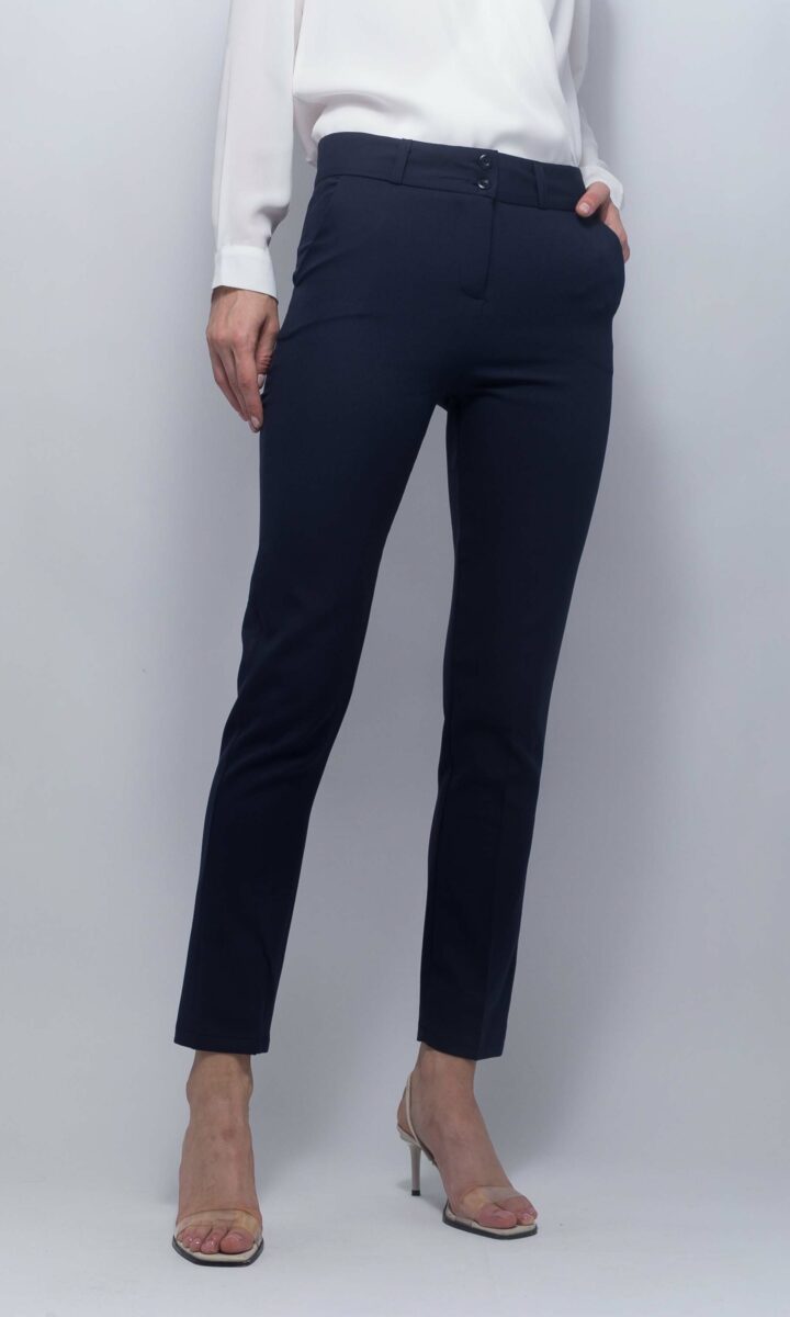 Blue shop cigarette trousers