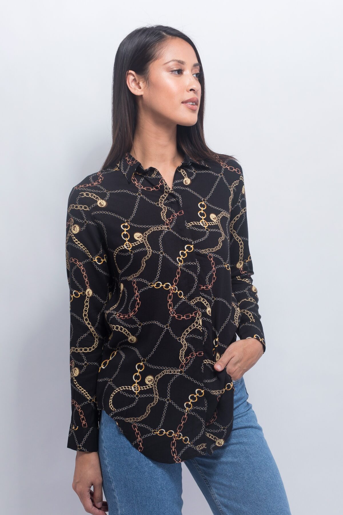 Chain print shirt - BOUTIQNA